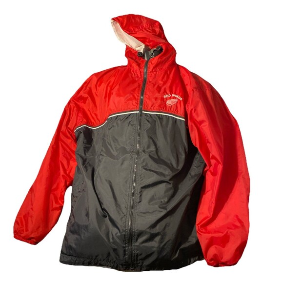 Pro Edge Red‎ Wing Windbreaker XL 100% Nylon Vintage - Picture 1 of 5